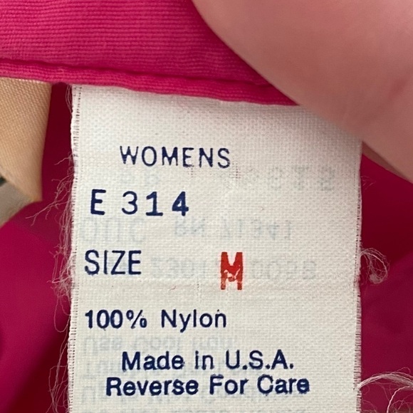 Vintage L.L. Bean Pink Nylon Windbreaker Jacket M - Picture 6 of 6